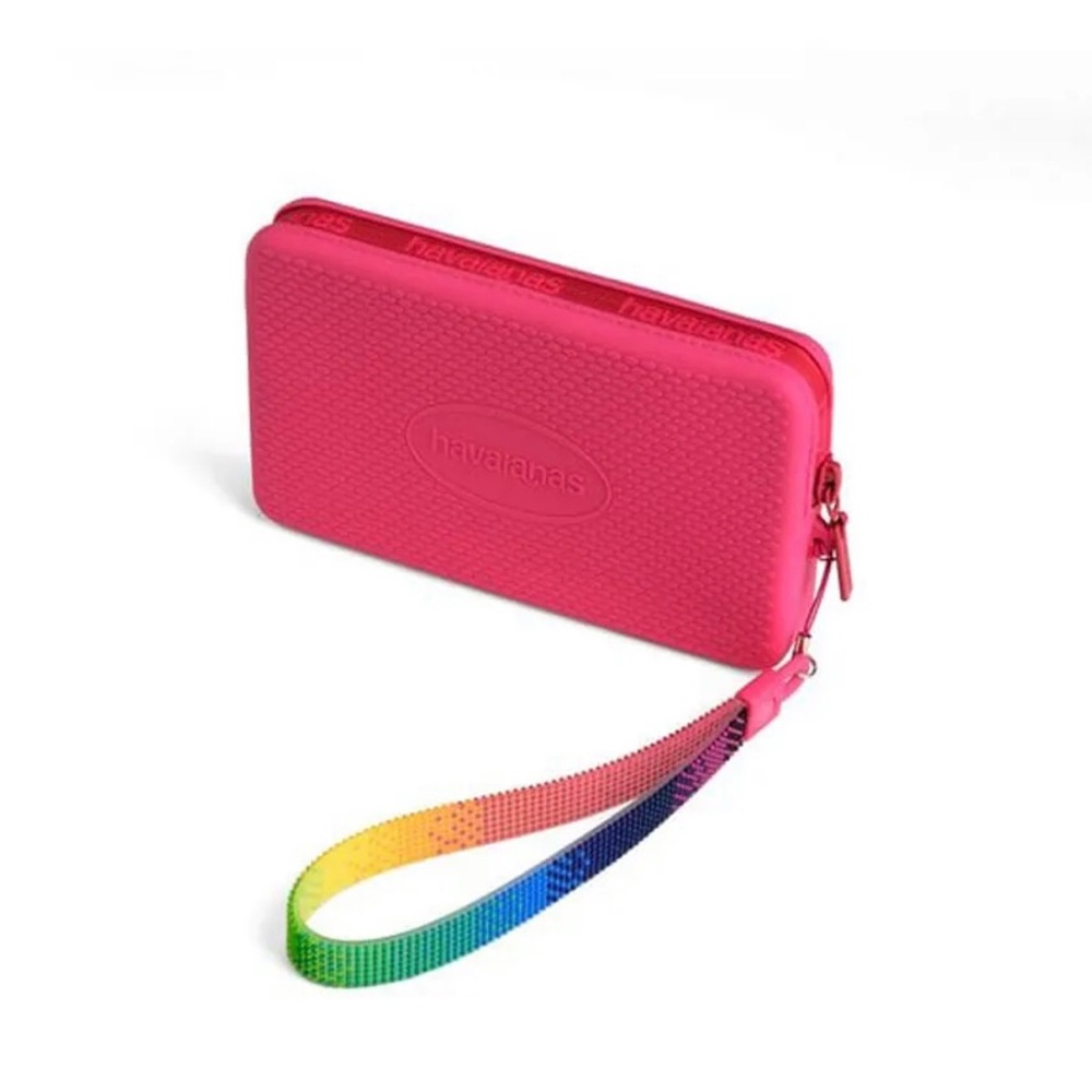 NWOT Havaianas Vibrant Pink Mini Bag with Multicolor Strap